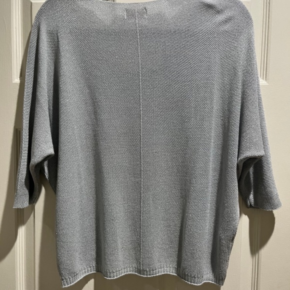 Sunny Studio silver women's glittery sweater top large - Picture 3 of 5